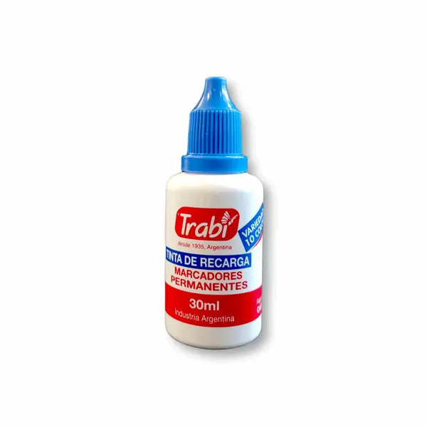 Tinta para Marcador al solvente azul Trabi, 30cc.