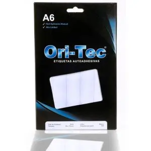 Etiquetas Orion A6 1.9 x 3.6cm. caja de 640 etiquetas