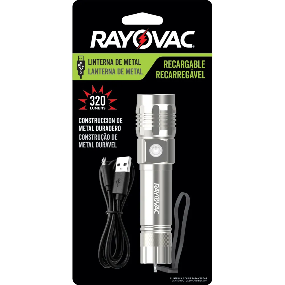 Linterna RAYOVAC USB ROVVMHAL8