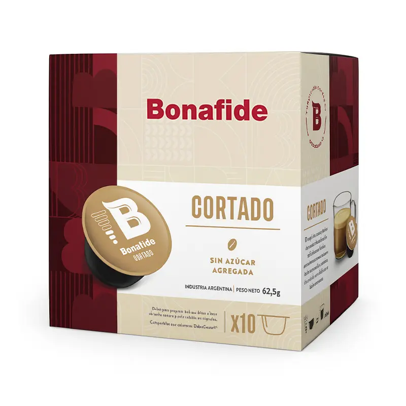 Cápsulas de Café Bonafide Cortado compatibles con Dolche Gusto, 10 unidades de 5g. (copia)