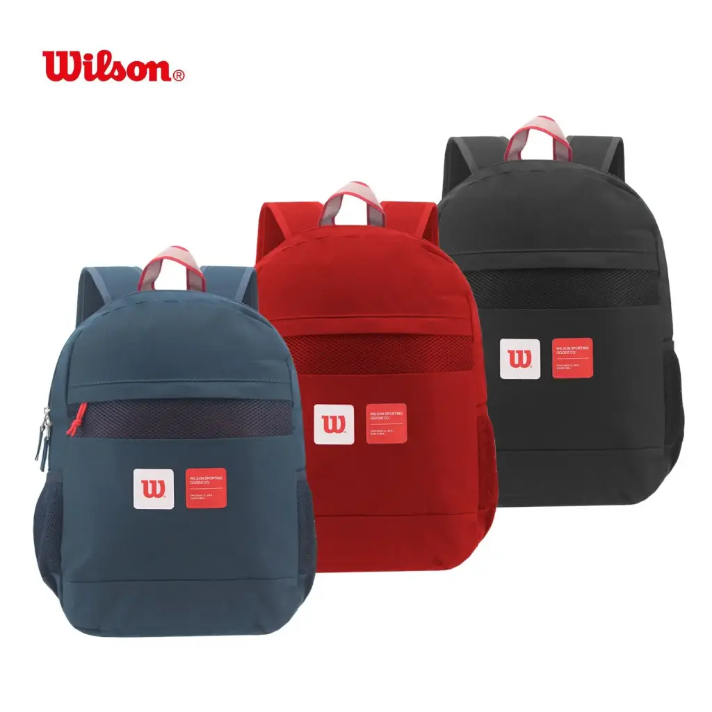 Mochila Wilson Urban 17" 65.AD004 Color Azul/Negra/Roja 