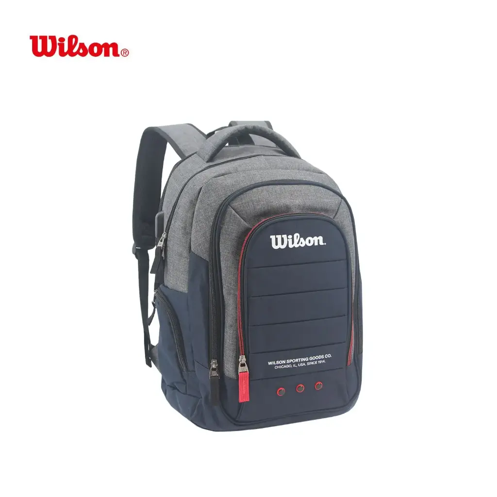Mochila Wilson Open 18" Combinada Azul/Gris 65.AN005N