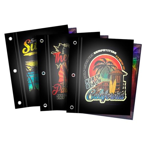 [CARPREXN3WAB] Carpeta de dos tapas para aros o cordón Rexon On the Wave N°3