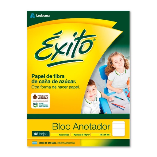 [EXITOANOTA48] Block Éxito anotador N°3, 48 hojas rayadas
