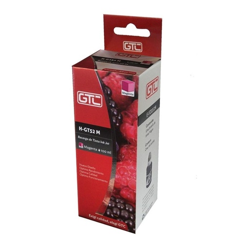 [BOTGT52MAPHP] Botella de tinta Alternativa para impresoras HP GTC H GT52 Magenta