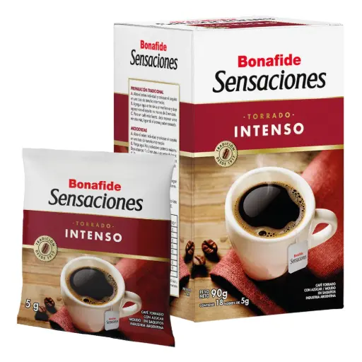[CAFEISAQX18] Café en saquitos Bonafide intenso, caja de 18 saquitos