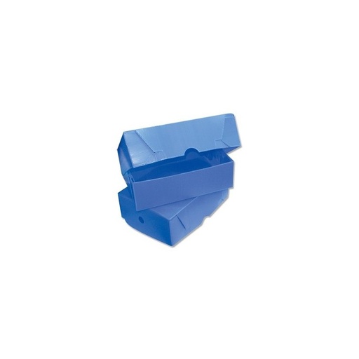 [CAJACELOF12] Caja Archivo plástica celeste, oficio 12 36x25x12 400gr.