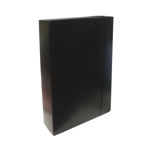 [CAJAFIBRA7] Caja con elástico, de fibra Oficio, 80mm.