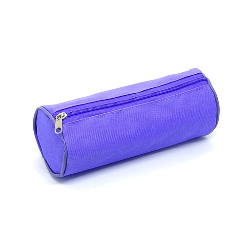 [CANOTUBREDVI] Cartuchera de tela cordura de 1 cierre tipo tubo violeta
