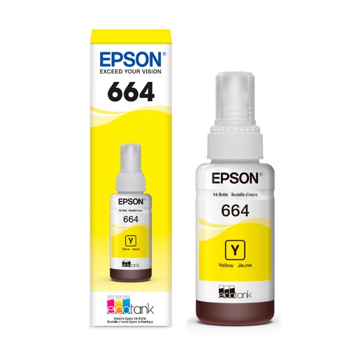[EPSBOTT664AM] Botella de Tinta Original Epson T664420-AL Amarillo