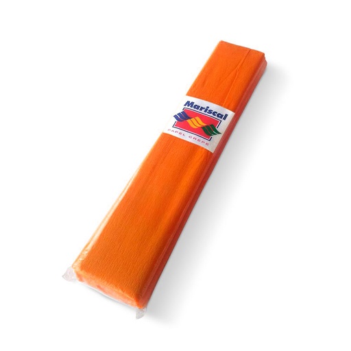 [CREPENARAX10] Papel Crepe Mariscal naranja, pack de 10 unidades