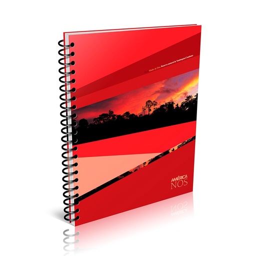 [AMER162180CU] Cuaderno espiralado América Nos tapa flexible, 16 x 21cm. 80 hojas cuadriculadas