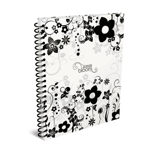 [ARTE16BLO80R] Cuaderno espiralado Arte Bloom tapa semirígida, 16 x 21cm. 80 hojas rayadas