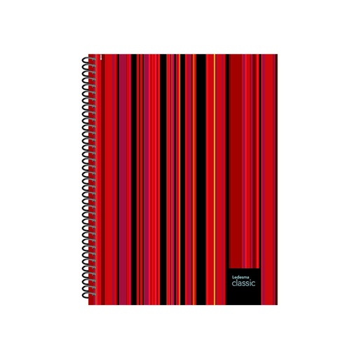 [CLASS297D120] Cuaderno espiralado Classic tapa rígida, 22 x 29cm. 120 hojas rayadas