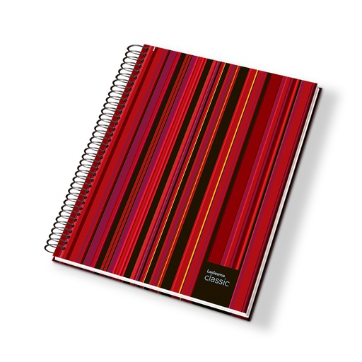 [CLASSIC297CU] Cuaderno espiralado Classic tapa semirígida, 22 x 29cm. 84 hojas cuadriculadas