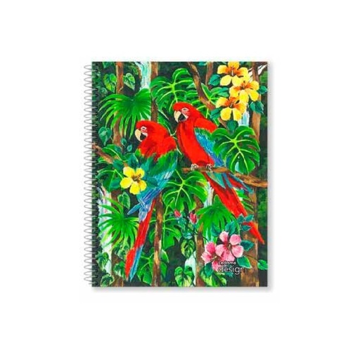 [DESIGN297C] Cuaderno espiralado Design, tapa de cartón, 22 x 29cm. 84 hojas cuadriculadas