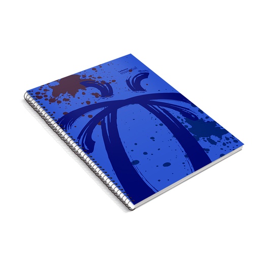[ESSEN297AZUR] Cuaderno espiralado Essential tapa de polipropileno azul, 22 x 29cm. 84 hojas rayadas