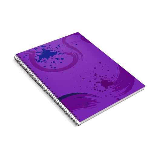 [ESSEN297VIOR] Cuaderno espiralado Essential violeta, 22 x 29cm. 84 hojas rayadas