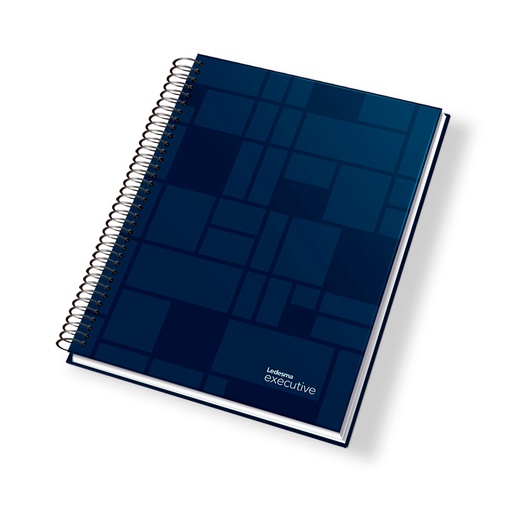 [EXEC297AZCU] Cuaderno espiralado Executive tapa de polipropileno azul, 22 x 29cm. 84 hojas cuadriculadas