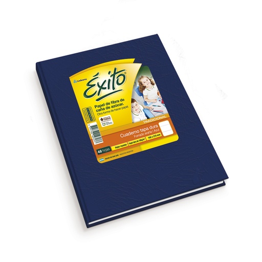 [EXITO1AZU48R] Cuaderno Araña Éxito tapa dura azul, 16 x 21cm. 48 hojas rayadas