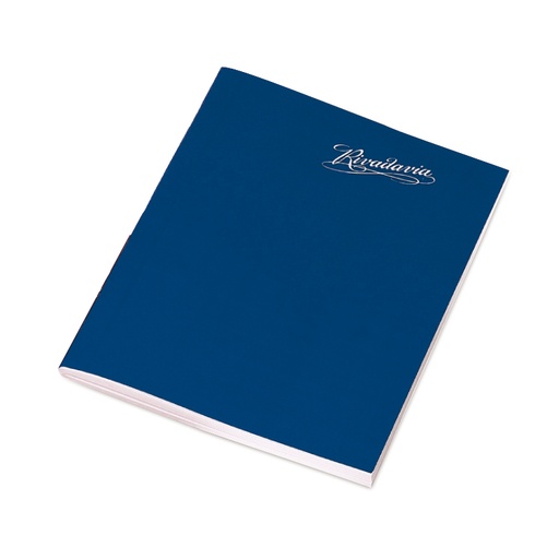 [RIVTFAZUL48R] Cuaderno Rivadavia tapa flexible azul, 16x21cm. 48 hojas rayadas