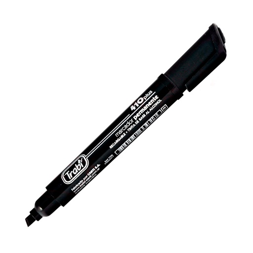 [TRABI410NEGR] Marcador al solvente Trabi 410 negro