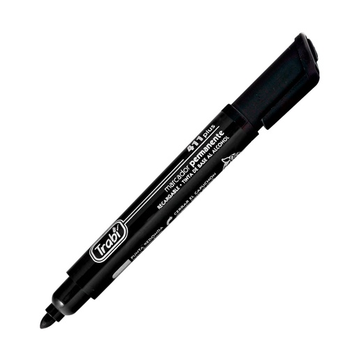 [TRABI411NEGR] Marcador al solvente Trabi 411 negro