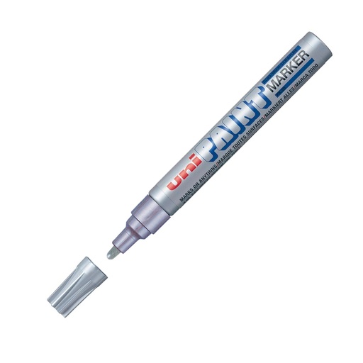 [UNIPX20X12PL] Marcador Uni Paint PX20 plata, 12 unidades