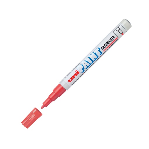 [UNIPX21X12RO] Marcador Uni Paint PX21 rojo, 12 unidades