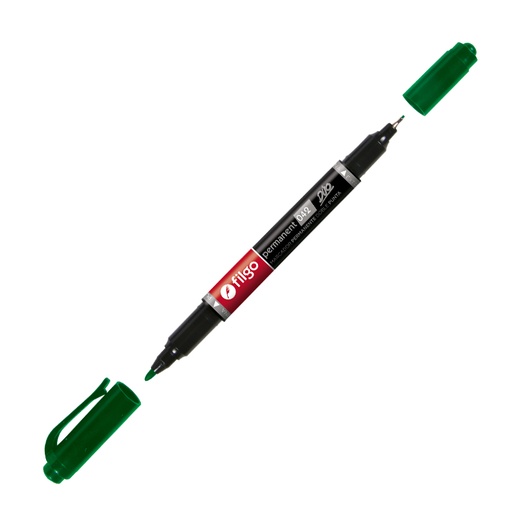 [FILGOMAR042V] Marcador permanente de 2 puntas Filgo Permanent 042 Dúo verde