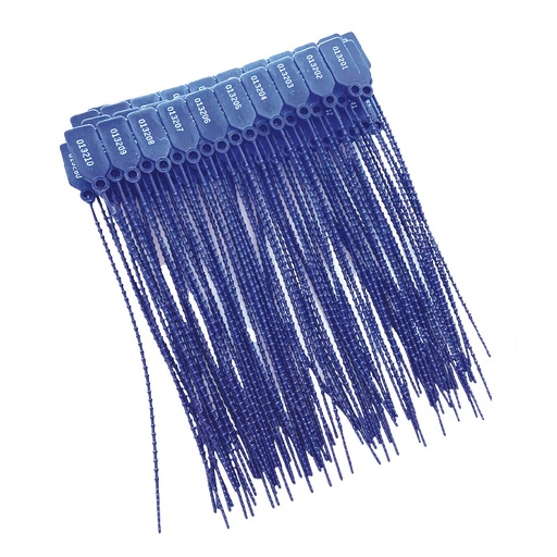 [PRECIN240X2MM] Precinto de seguridad plástico cola de ratón numerado, 24cm. pack de 100 unidades