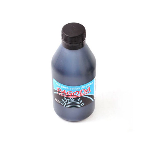 [PAGTISEL250N] Tinta para sellos de goma Pagoda negra, 250cc.