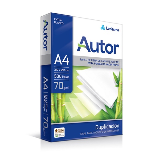 [AUTORA470] RESMA A4 70grs.21.0x29.7 AUTOR 