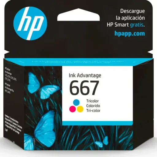 [HPCAR667ALC] CARTUCHO ORIGINAL HP 3YM78AL #667AL Tri 