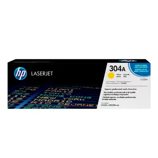 [HPTONCC532A] Toner Original HP CC532A Amarillo CM2320  
