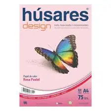 [HUSARESA475ROSA] Resma Húsares Design A4 75 Gs. 500 Hs. Rosa 7884