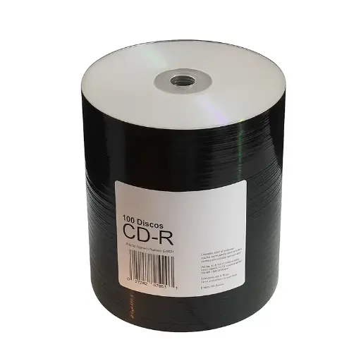 [CDREGRABX100] CD-R Disco 52x por 100 unidades