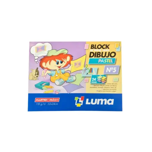 [LUMABKPAS5] BLOCK DIBUJO COLOR PASTEL 24HS LUMA 