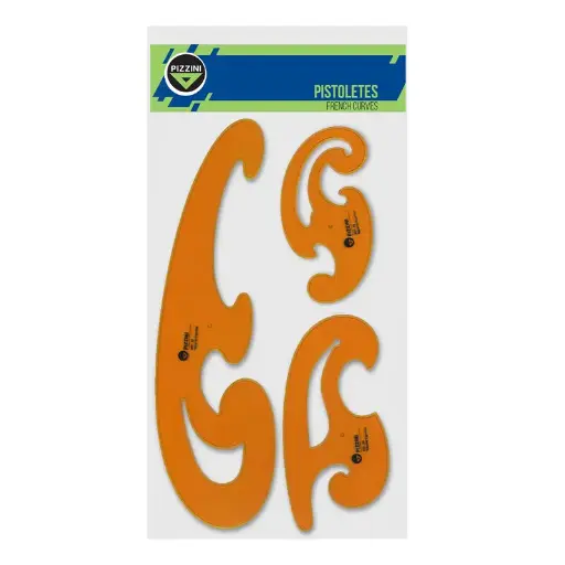 [PIZPISTO458] Pistolete Pizzini 458, blister de 3 unidades