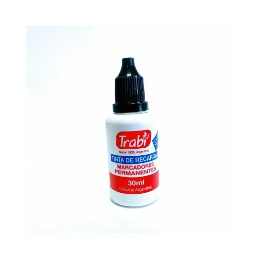 [TRABITINTASOLNE] Tinta para Marcador al solvente negro Trabi, 30cc.